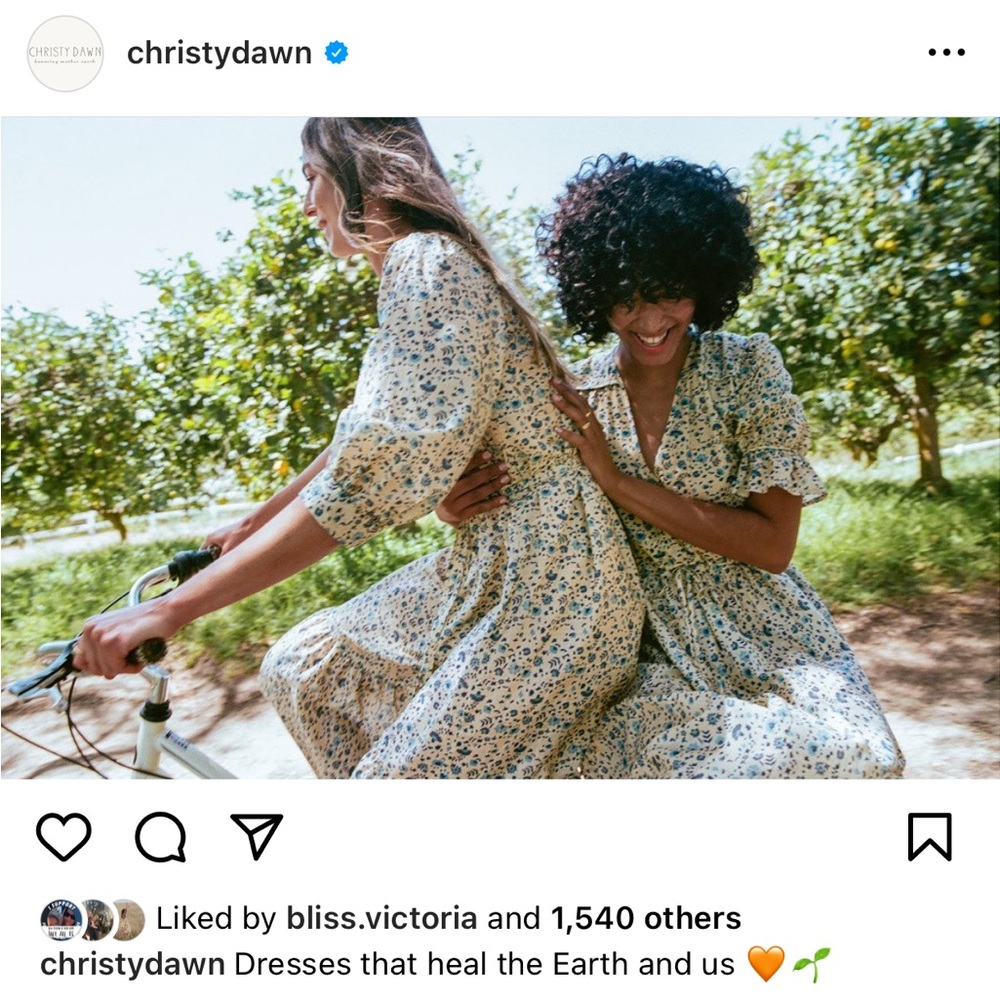 ✨ SOLD ✨ Christy dawn Della farm to closet organic dress xs - Picture 3 of 12